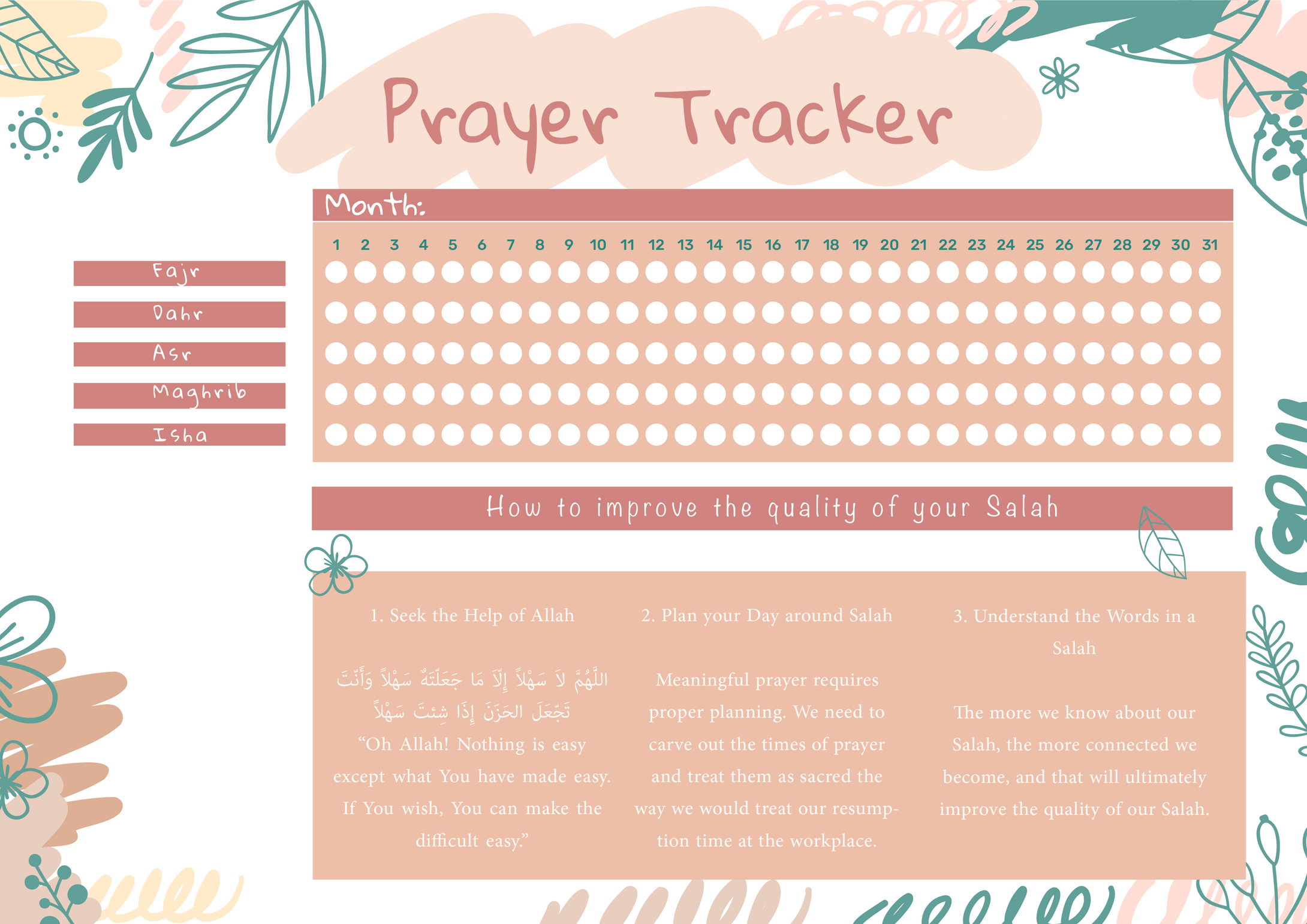 Weekly Prayer Tracker